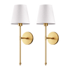 WIRELESS WALL SCONCES (SET OF 2 + 2 BULBS FREE)