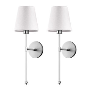 WIRELESS WALL SCONCES (SET OF 2 + 2 BULBS FREE)